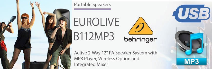 Behringer Eurolive B112MP3 Aktif Hoparlör